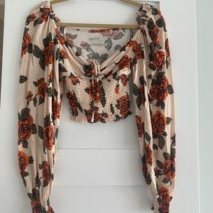 Urban outfitters long sleeve top (flower design)
